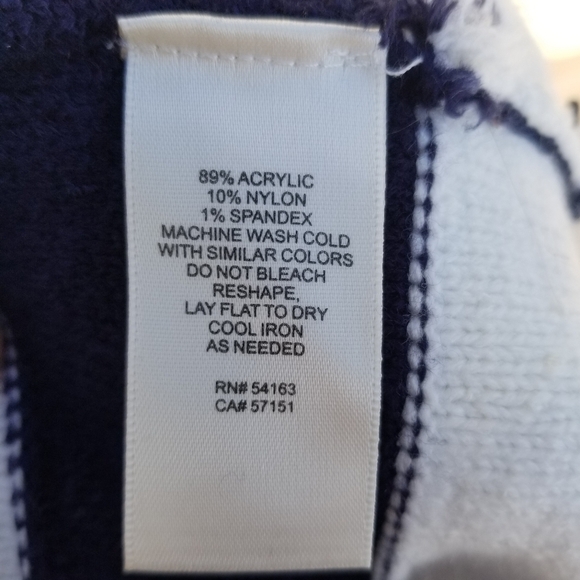 Eliza J textured nubby knit sleeveless shift dress nautical stripe blue white L - Picture 4 of 6